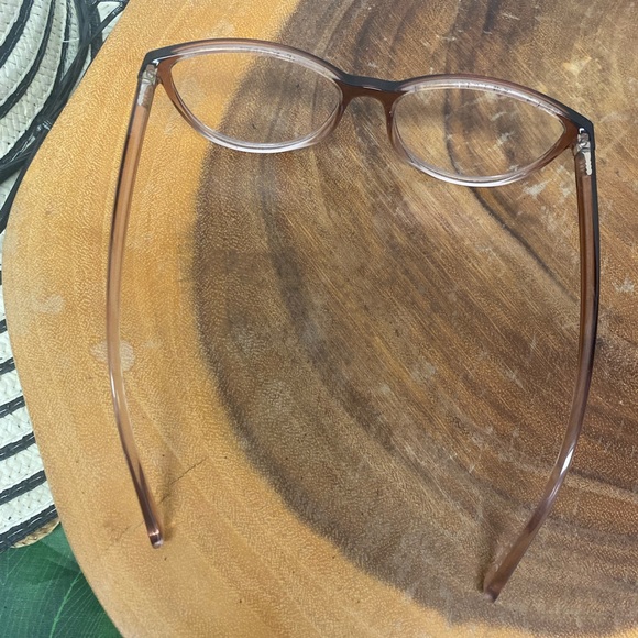 Armani Exchange Blush Mauve Pink Cat Eye Reading Glasses Frames - Picture 7 of 9
